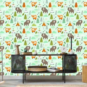 Papier Peint Pour Les Enfants - Merveilleux Animaux De La Forêt – Image 5