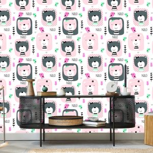 Papier Peint Plantes Oiseaux Nounours – Image 5