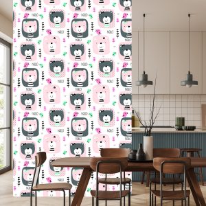 Papier Peint Plantes Oiseaux Nounours – Image 4