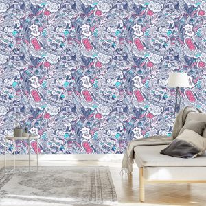 Papier Peint Graffitis Aux Couleurs Pastel – Image 3