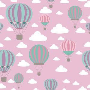 Papier Peint Ballons Colorés Dans Les Nuages – Image 1