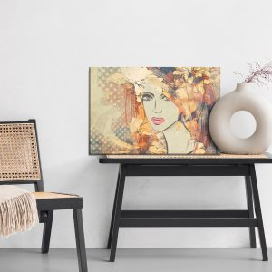 Peinture sur toile Art Sketching Beautiful Girl Face – Image 6