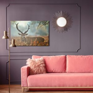 Peinture sur toile Un Cerf Magnifique À La Saison Du Rut – Image 4