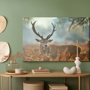 Peinture sur toile Un Cerf Magnifique À La Saison Du Rut – Image 5