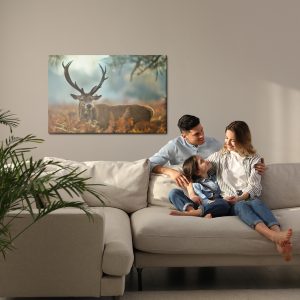 Peinture sur toile Un Cerf Magnifique À La Saison Du Rut – Image 7