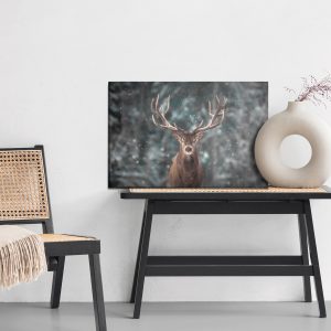 Peinture sur toile Cerf Au Milieu D'une Forêt – Image 6