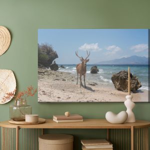 Peinture sur toile Cerf Sur La Plage – Image 5