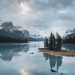 Peinture sur toile Lac Maligne, Canada – Image 1