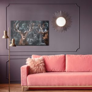 Peinture sur toile Deux Magnifiques Cerfs – Image 4