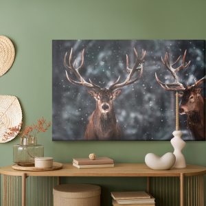Peinture sur toile Deux Magnifiques Cerfs – Image 5