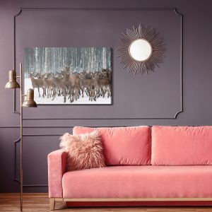 Peinture sur toile Cerf Parmi Les Biches – Image 4