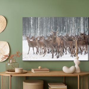 Peinture sur toile Cerf Parmi Les Biches – Image 5