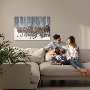 Peinture sur toile Cerf Parmi Les Biches – Image 7