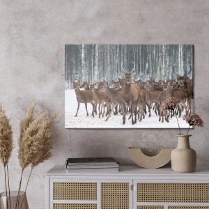 Peinture sur toile Cerf Parmi Les Biches – Image 3