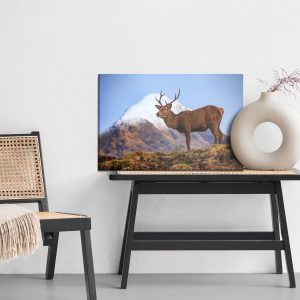 Peinture sur toile Cerf Sur Fond De Montagnes – Image 6