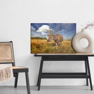 Peinture sur toile Un Cerf Dans Une Clairière – Image 6