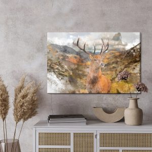 Peinture sur toile Cerf Peint – Image 3