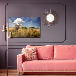 Peinture sur toile Cerf Contre Le Ciel – Image 4