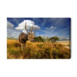 Peinture sur toile Cerf Contre Le Ciel – Image 2