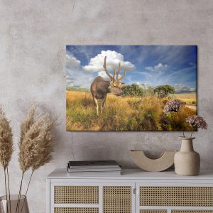 Peinture sur toile Cerf Contre Le Ciel – Image 3