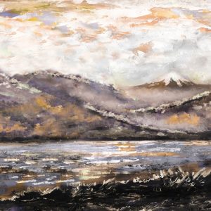 Peinture sur toile Paysage De Montagne Abstrait – Image 1