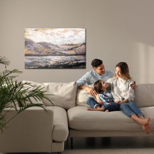 Peinture sur toile Paysage De Montagne Abstrait – Image 7