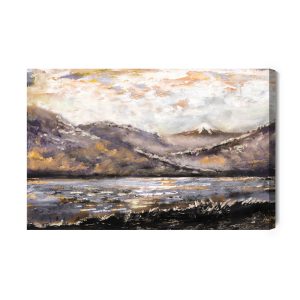 Peinture sur toile Paysage De Montagne Abstrait – Image 2