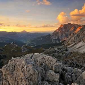 Peinture sur toile Chaîne De Montagnes Des Dolomites – Image 1