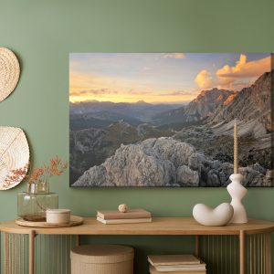 Peinture sur toile Chaîne De Montagnes Des Dolomites – Image 5