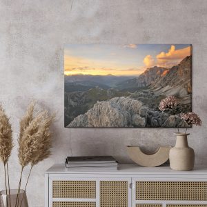 Peinture sur toile Chaîne De Montagnes Des Dolomites – Image 3