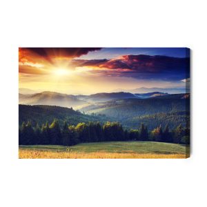 Peinture sur toile Carpates En Ukraine – Image 2