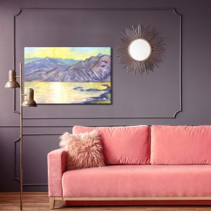 Peinture sur toile Paysage De Montagne Aquarelle – Image 4