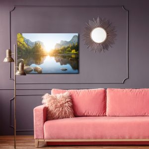 Peinture sur toile Lever Du Soleil Dans La Vallée De Yosemite – Image 4