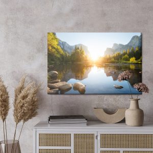 Peinture sur toile Lever Du Soleil Dans La Vallée De Yosemite – Image 3