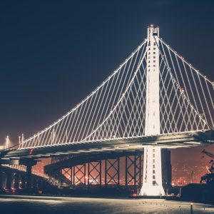 Peinture sur toile Pont De Nuit – Image 1
