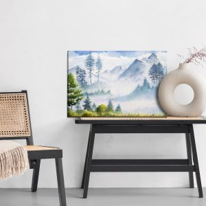 Peinture sur toile Paysage De Montagne Aquarelle – Image 6