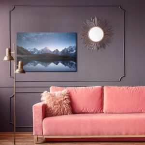Peinture sur toile Paysage De Montagne La Nuit – Image 4