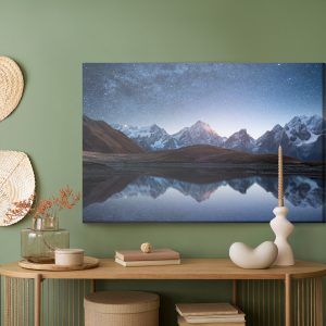 Peinture sur toile Paysage De Montagne La Nuit – Image 5