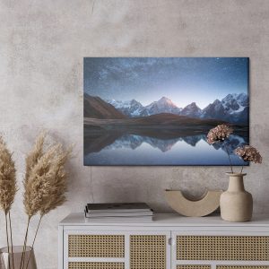 Peinture sur toile Paysage De Montagne La Nuit – Image 3
