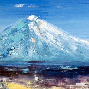 Peinture sur toile Pic De Montagne Peint – Image 1