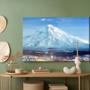Peinture sur toile Pic De Montagne Peint – Image 5