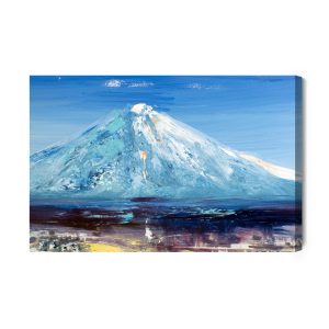 Peinture sur toile Pic De Montagne Peint – Image 2