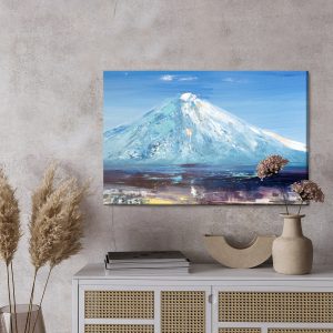Peinture sur toile Pic De Montagne Peint – Image 3