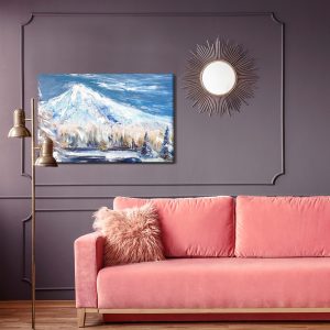 Peinture sur toile Paysage De Montagnes D'hiver – Image 4