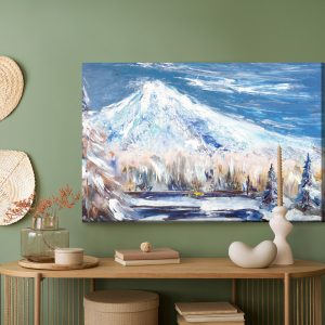 Peinture sur toile Paysage De Montagnes D'hiver – Image 5
