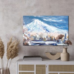 Peinture sur toile Paysage De Montagnes D'hiver – Image 3