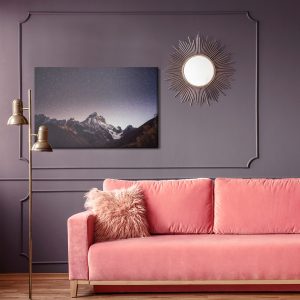 Peinture sur toile Le Ciel Étoilé Dans Les Montagnes – Image 4