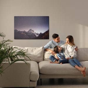 Peinture sur toile Le Ciel Étoilé Dans Les Montagnes – Image 7