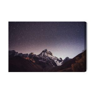 Peinture sur toile Le Ciel Étoilé Dans Les Montagnes – Image 2