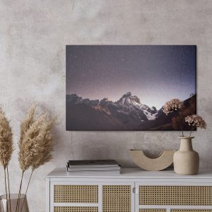 Peinture sur toile Le Ciel Étoilé Dans Les Montagnes – Image 3